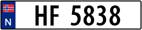 Trailer License Plate